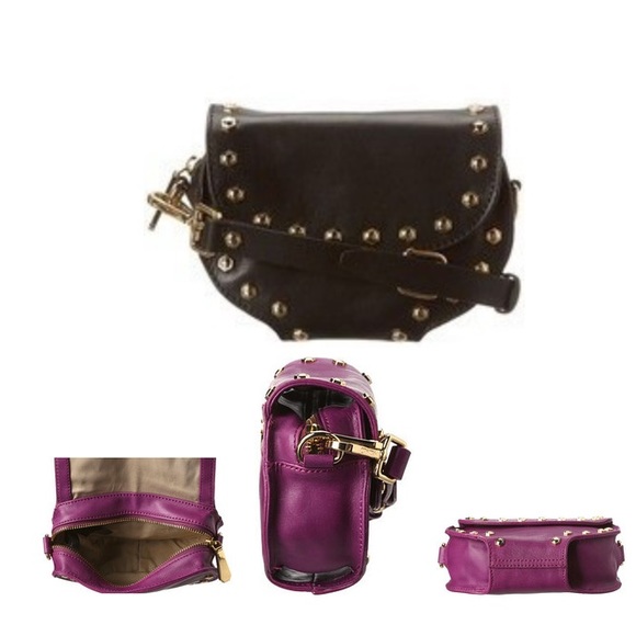 Black STUD SENSE Mini Leather Crossbody Bag - Picture 12 of 13